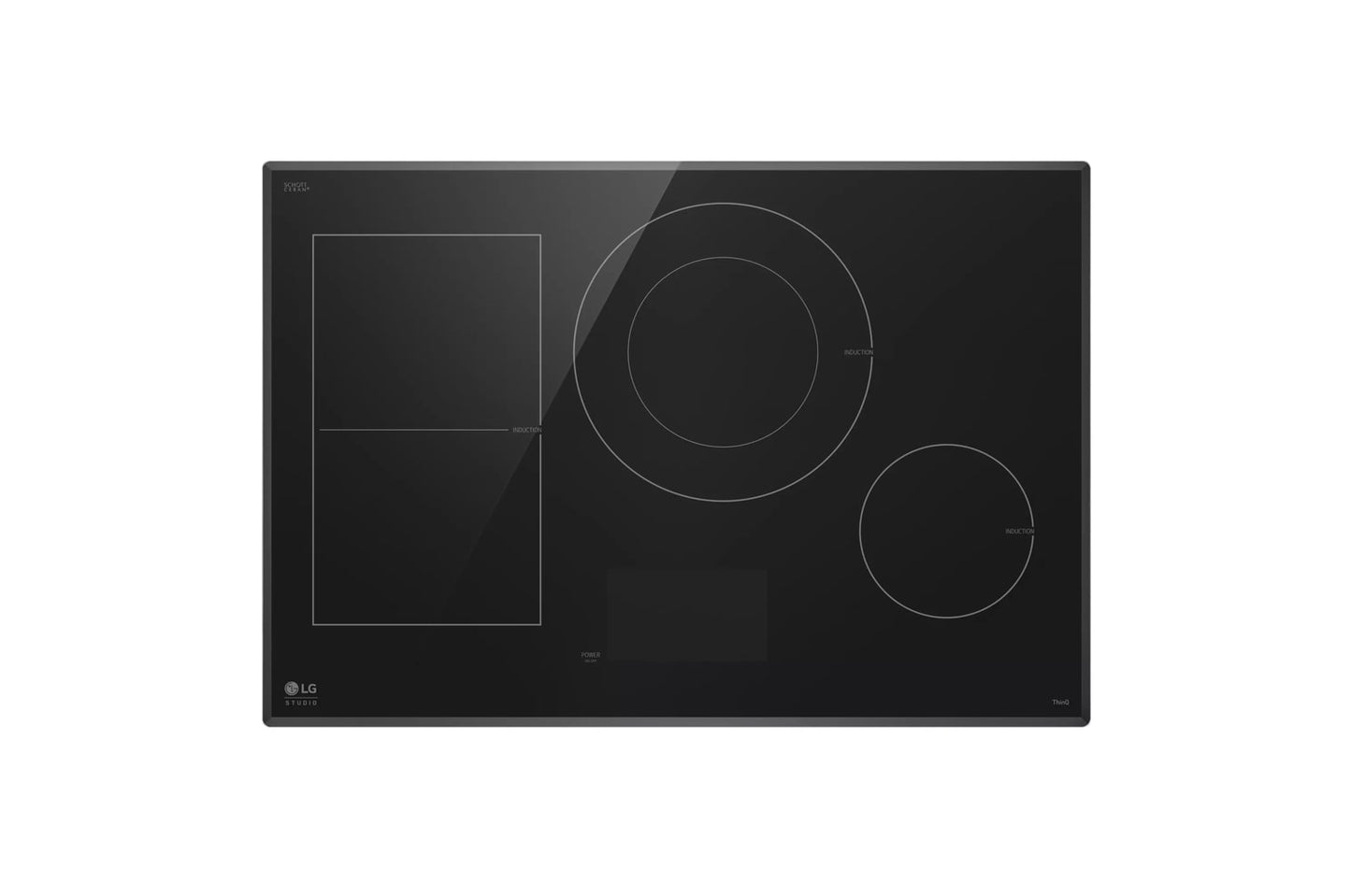 Lg CBIS3018BE Lg Studio 30" Induction Cooktop With 4 Burners And Flexible Cooking Zone