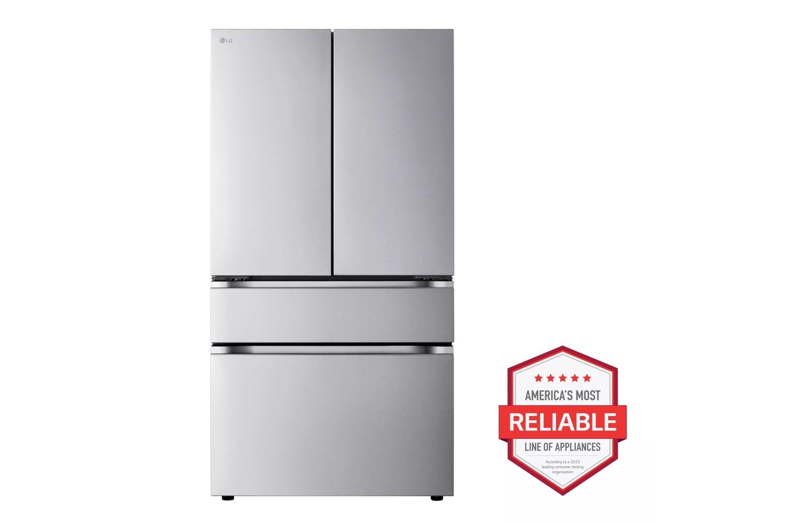 Lg LF26C8210S 26 Cu.Ft. Counter-Depth Max, 4-Door French Door Refrigerator With Full-Convert Drawer™ And Internal Ice And Water Dispenser