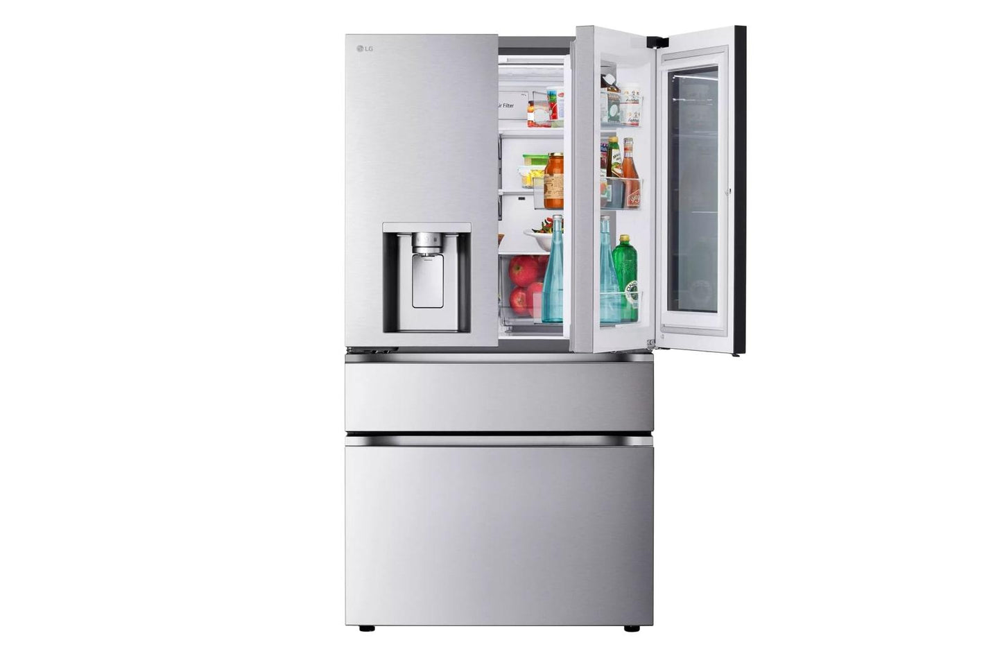 Lg LF29S8365S 29 Cu. Ft. Smart Instaview® Door-In-Door® Standard-Depth Max&#8482; 4-Door French Door Refrigerator With Mycolor&#8482;