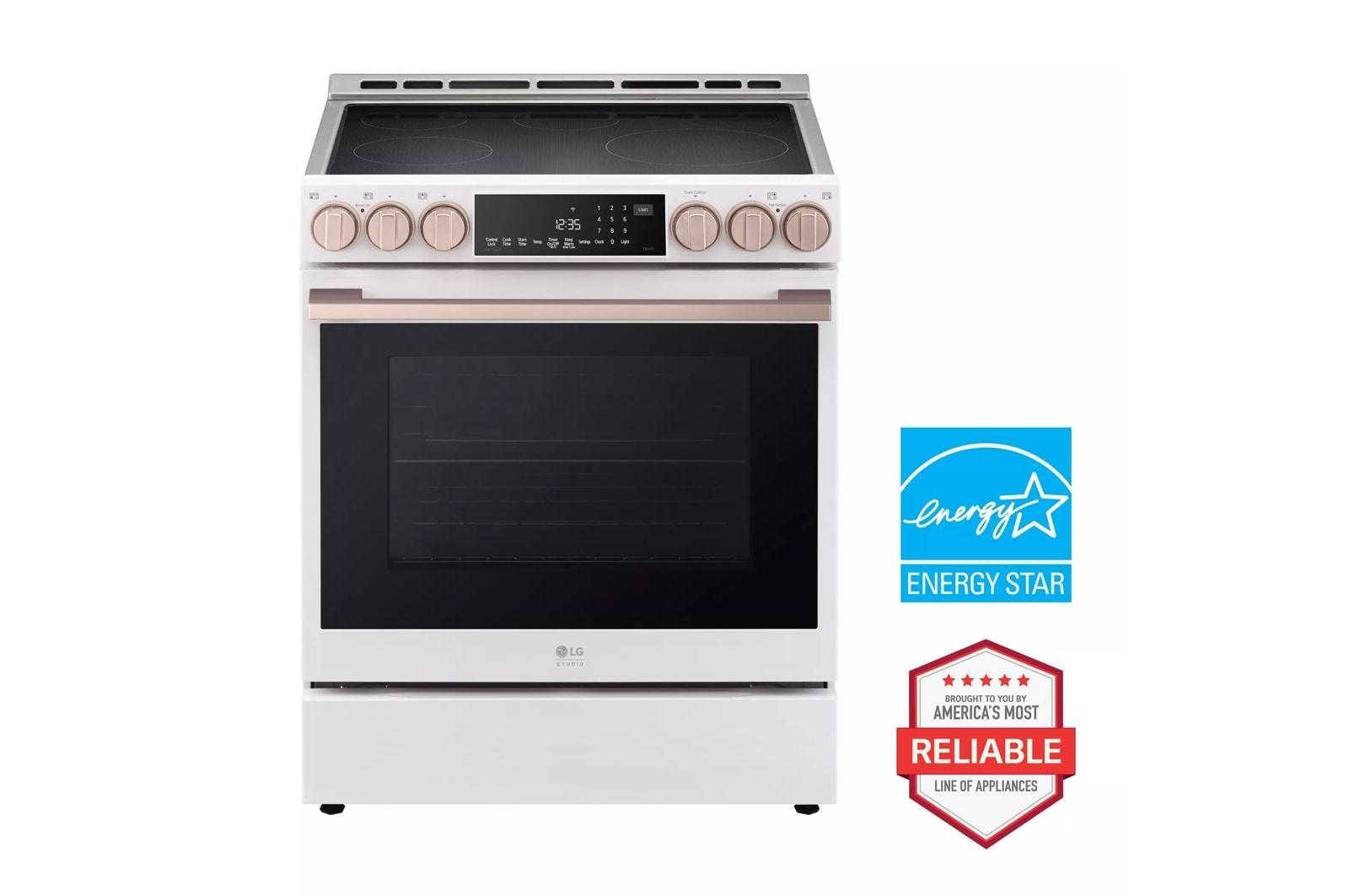 Lg LSIS6338NE Lg Studio 6.3 Cu. Ft. Instaview® Induction Slide-In Range With Air Fry And Air Sous Vide