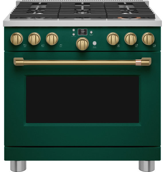 Café™ C2Y366P5TG2 Café™ 36" Smart Dual-Fuel Commercial-Style Range with 6 Burners (Natural Gas)