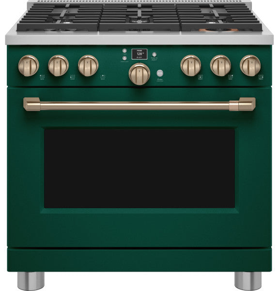 Café™ C2Y366P5TG2 Café™ 36" Smart Dual-Fuel Commercial-Style Range with 6 Burners (Natural Gas)