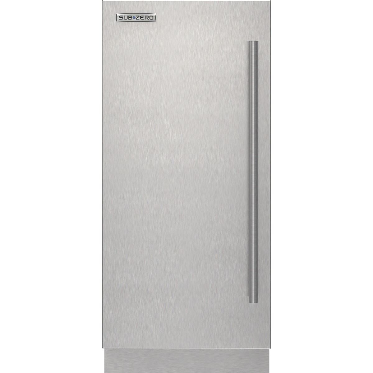 Sub-Zero 9029155 Stainless Steel Solid Door Panel - Tubular Handle, Left Hinge