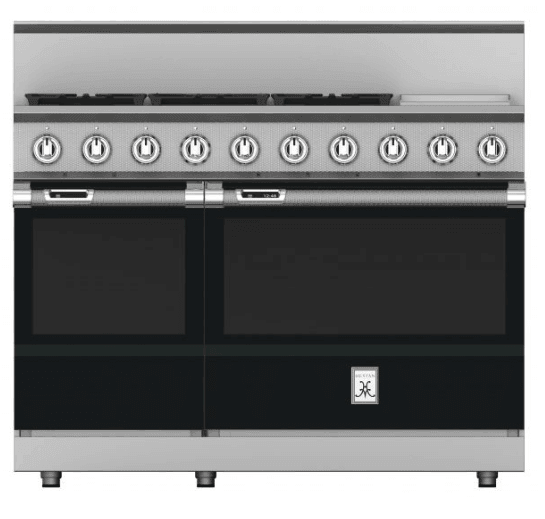 Hestan KRD485GDNGBK 48" 5-Burner Dual Fuel Range With 12" Griddle - Natural Gas - Black / Stealth