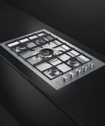 Fisher & Paykel CG365DNGRX2N Gas On Steel Cooktop, 36", Flush Fit