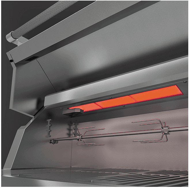 Hestan GABR42CX2LPOR Hestan 42" Liquid Propane Gas Deluxe Freestanding Grill And Cart W/ Double Side Burner Gabr42Cx2 - Orange (Custom Color: Citra)