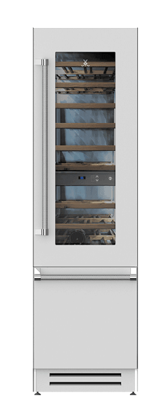 Hestan KRWL24WH 24" Wine Refrigerator - Left Hinge - White / Froth