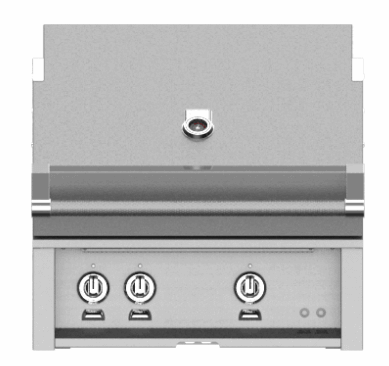 Hestan GMBR30NGDG Hestan 30" Natural Gas Built In Grill Gmbr30 - Dark Grey (Custom Color: Pacific Fog)