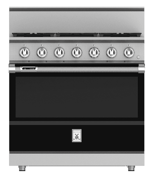 Hestan KRD365NGBK 36" 5-Burner Dual Fuel Range - Natural Gas - Black / Stealth