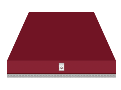 Hestan KVC42BG 42" Chimney Hood - Burgundy / Tin Roof