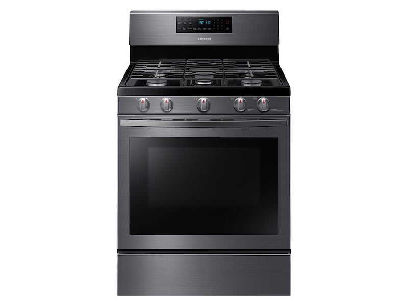 Samsung NX58T7511SG 5.8 Cu. Ft. Freestanding Gas Range With Air Fry And Convection In Black Stainless Steel