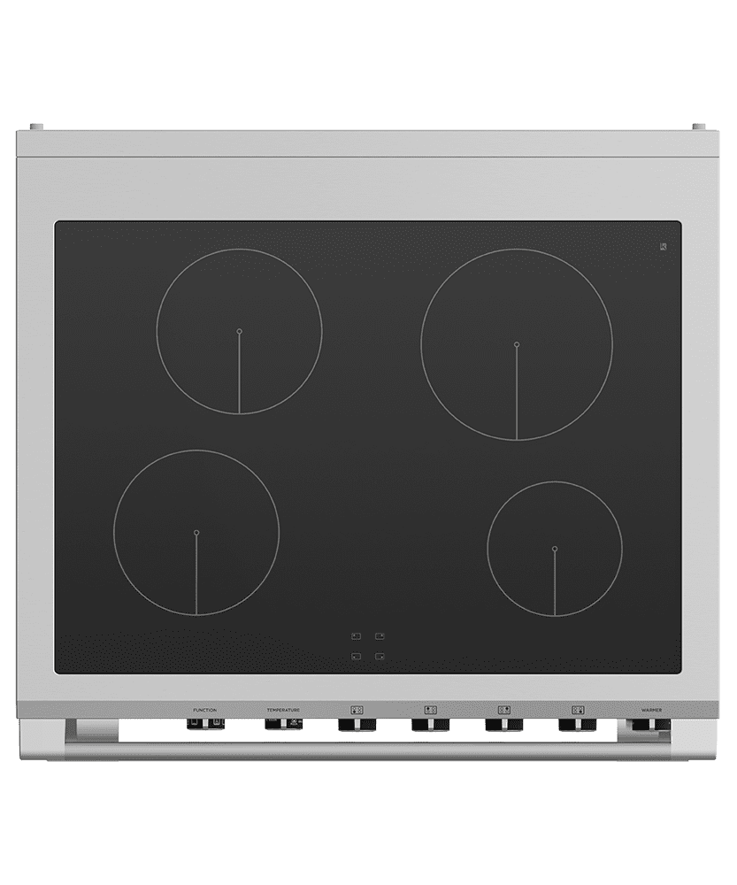 Fisher & Paykel OR30SCI6R1 Induction Range, 30", 4 Zones, Self-Cleaning