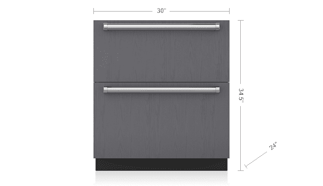 Sub-Zero ID30R 30" Designer Refrigerator Drawers - Panel Ready