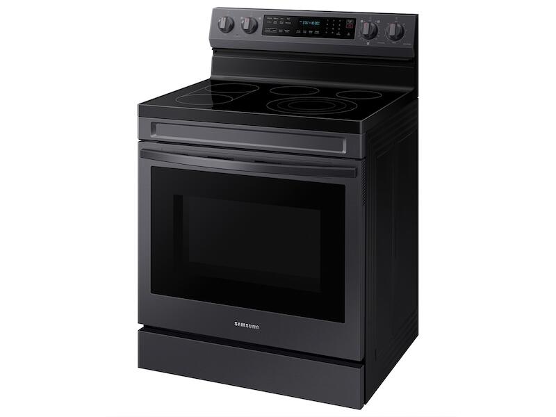 Samsung NE63A6711SG 6.3 Cu. Ft. Smart Freestanding Electric Range With No-Preheat Air Fry, Convection+ & Griddle In Black Stainless Steel