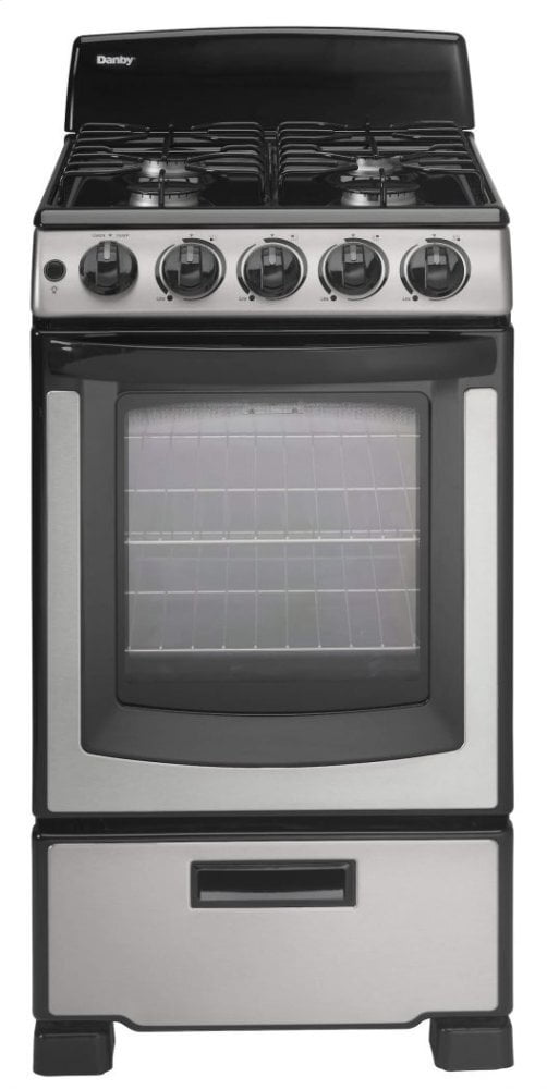 Danby DR202BSSGLP Danby Designer 20 Free Standing Gas Range Stainless Steel