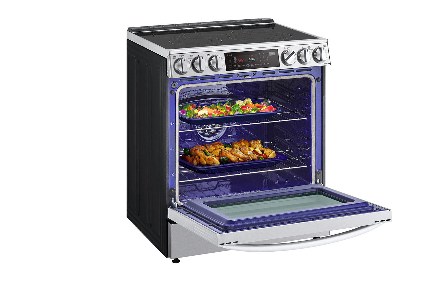 Lg LSEL6335F 6.3 Cu Ft. Smart Wi-Fi Enabled Probake Convection® Instaview® Electric Slide-In Range With Air Fry