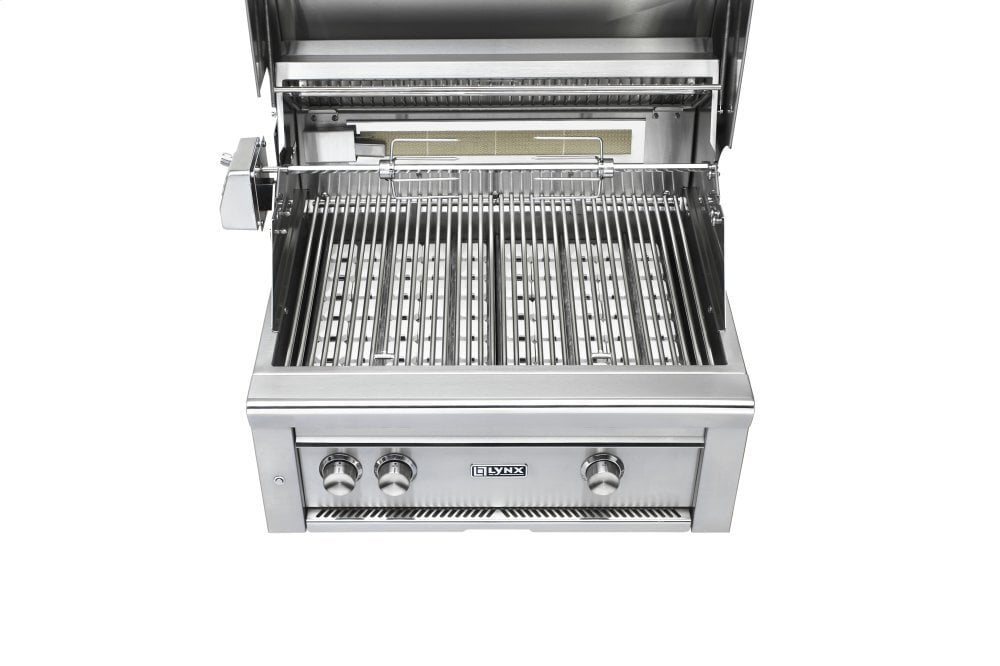 Lynx L30R3LP 30" Lynx Professional Built In Grill With 2 Ceramic Burners And Rotisserie, Lp