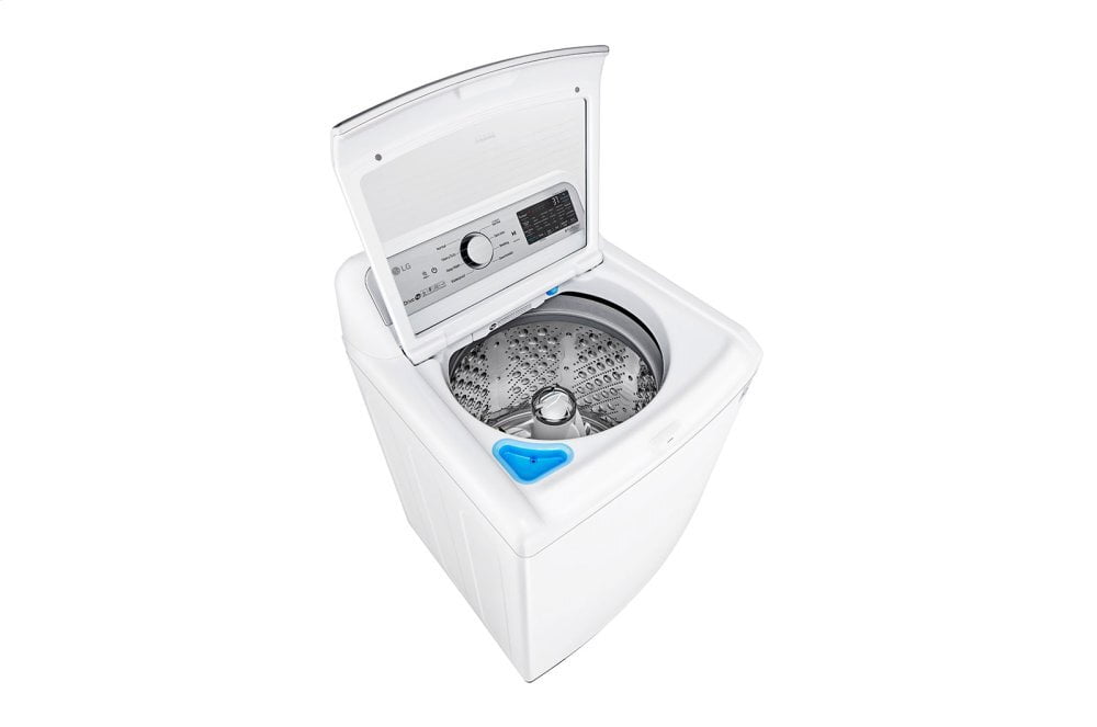 Lg WT7305CW 4.8 Cu. Ft. Mega Capacity Smart Wi-Fi Enabled Top Load Washer With Agitator And Turbowash3D&#8482; Technology