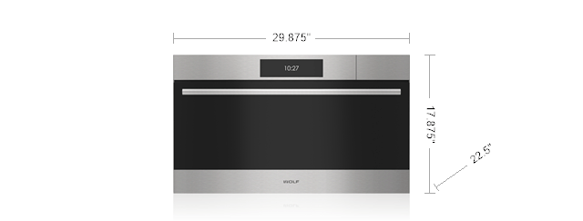 Wolf CSOP3050TEST 30" E Series Transitional Convection Steam Oven - Plumbed