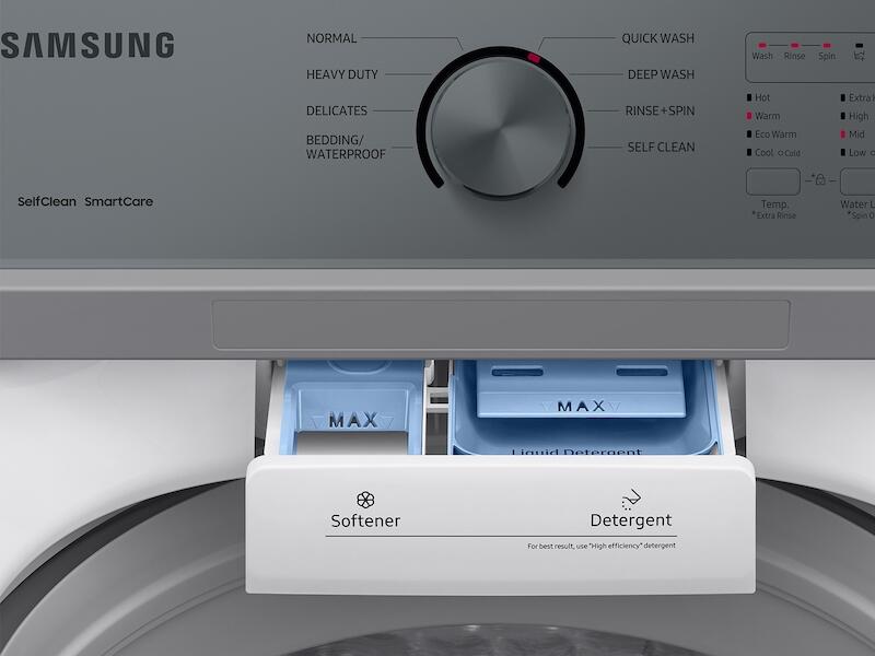 Samsung WA44A3205AW 4.4 Cu. Ft. Top Load Washer With Activewave&#8482; Agitator And Soft-Close Lid In White