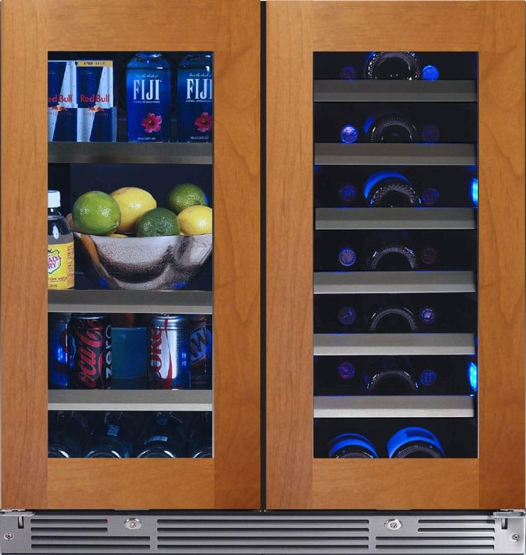 Xo Appliance XOU30BWDDGO 30In Beverage/Wine Double Door Overlay Glass