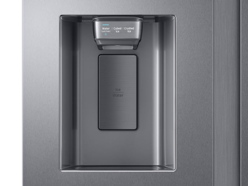 Samsung RS22T5561SR 22 Cu. Ft. Counter Depth Side-By-Side Refrigerator With Touch Screen Family Hub&#8482; In Stainless Steel