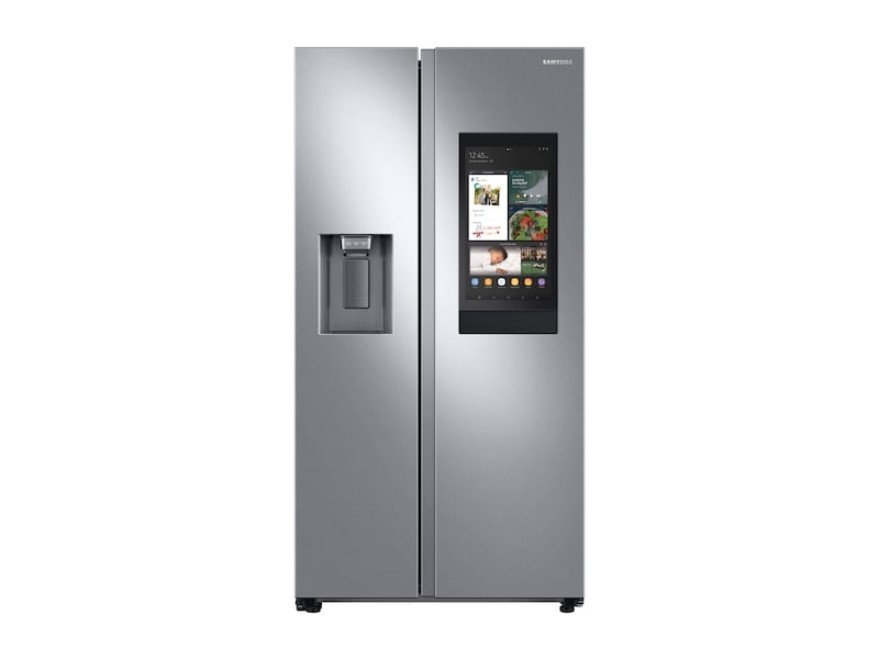 Samsung RS22T5561SR 22 Cu. Ft. Counter Depth Side-By-Side Refrigerator With Touch Screen Family Hub&#8482; In Stainless Steel