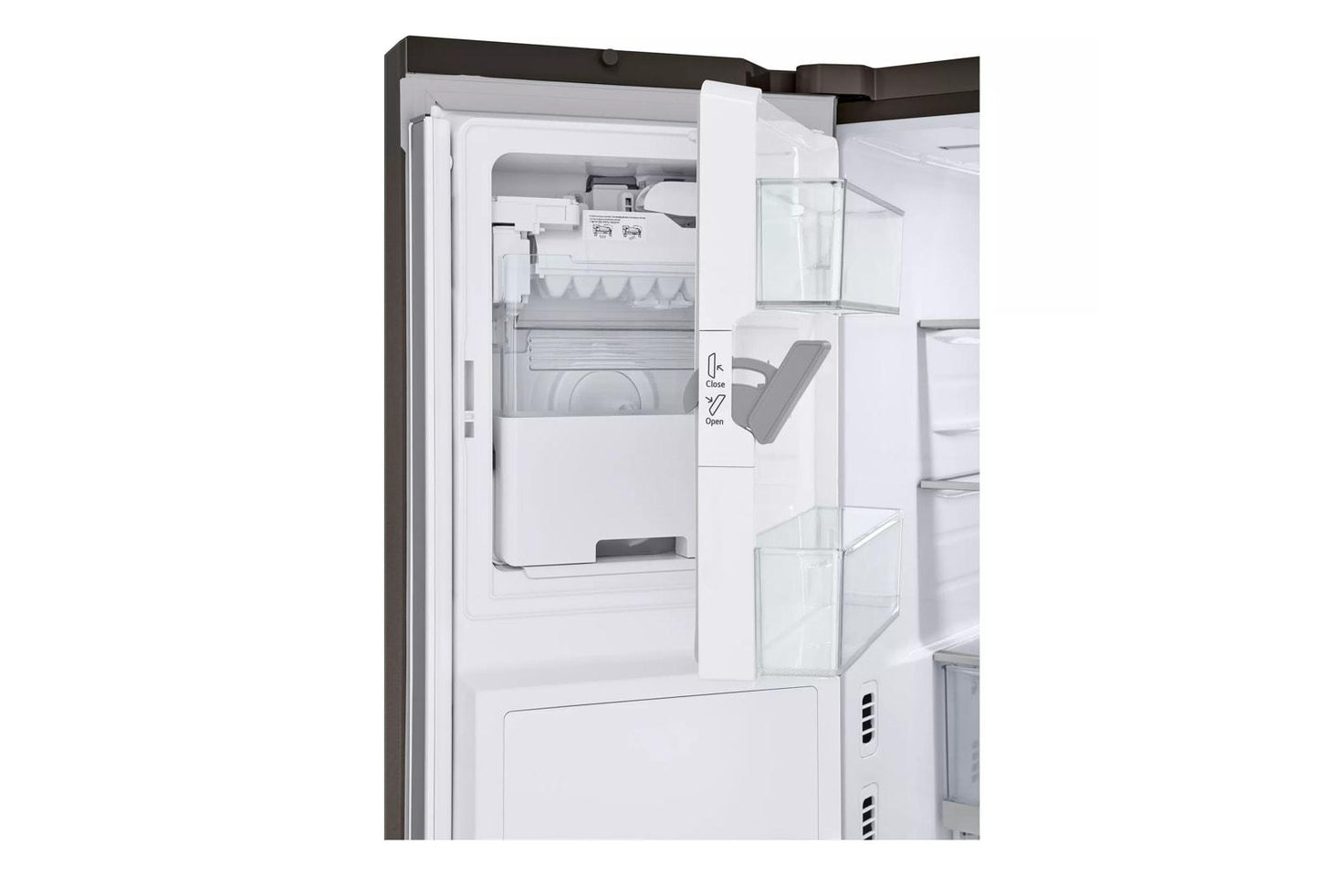 Lg LRYKC2606D 26 Cu. Ft. Smart Mirror Instaview® Counter-Depth Max&#8482; French Door Refrigerator With Four Types Of Ice