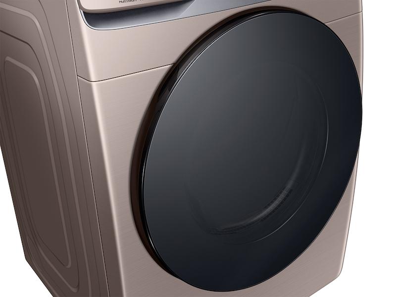 Shop Samsung High Efficiency Smart Top-Load Washer and Electric Dryer in  Champagne at