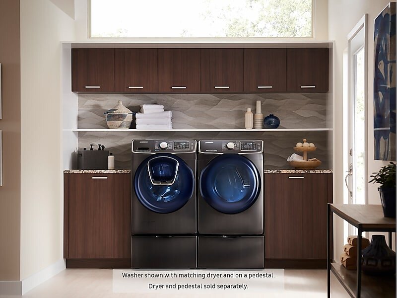 Samsung WF45K6500AV 4.5 Cu. Ft. Smart Front Load Washer With Addwash&#8482; In Black Stainless Steel