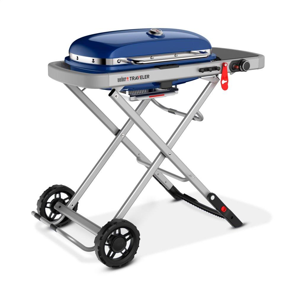 Weber 9020001 Weber Traveler Portable Gas Grill - Deep Ocean Blue