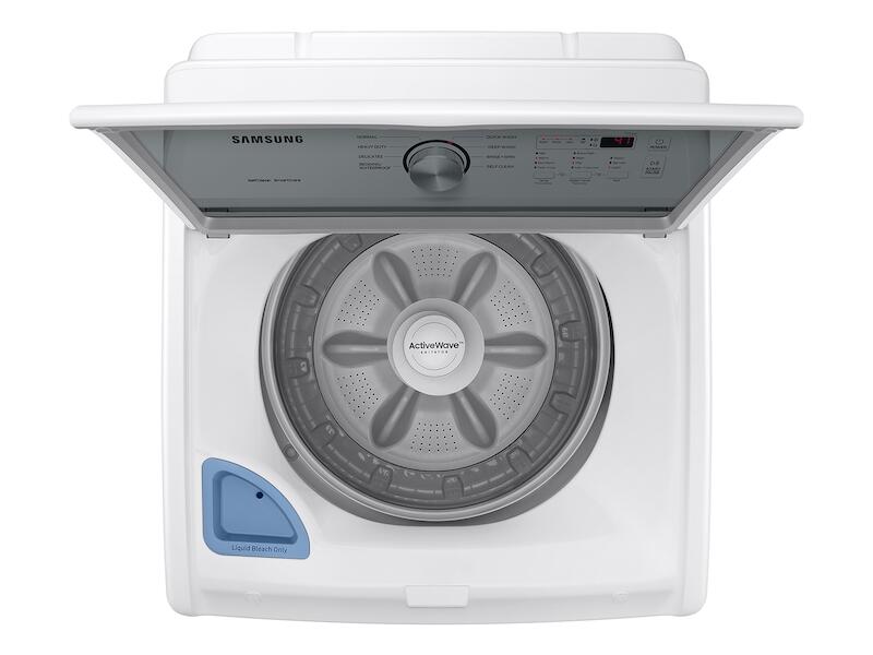 Samsung WA44A3205AW 4.4 Cu. Ft. Top Load Washer With Activewave&#8482; Agitator And Soft-Close Lid In White