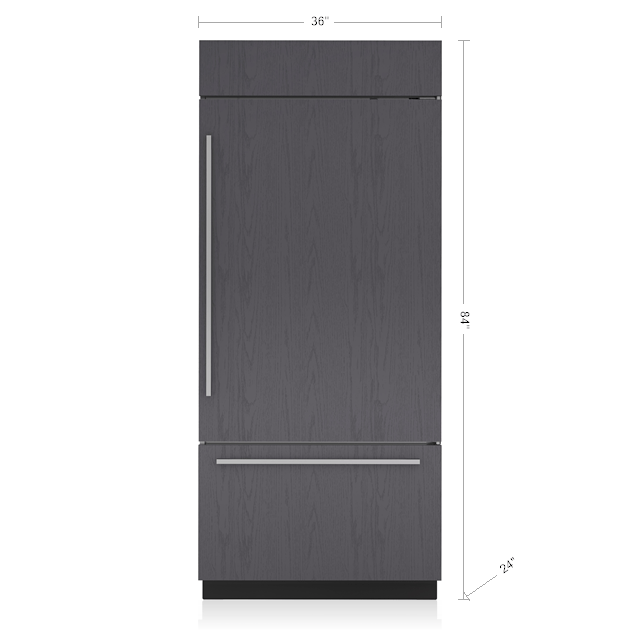 Sub-Zero CL3650UIDOR 36" Classic Over-And-Under Refrigerator/Freezer With Internal Dispenser - Panel Ready