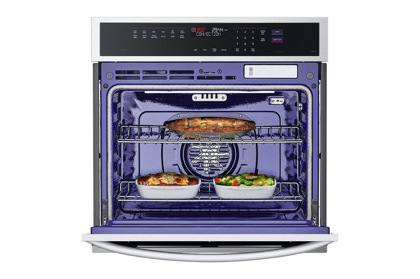 Lg WSEP4727F 4.7 Cu. Ft. Smart Wall Oven With Instaview®, True Convection, Air Fry, And Steam Sous Vide