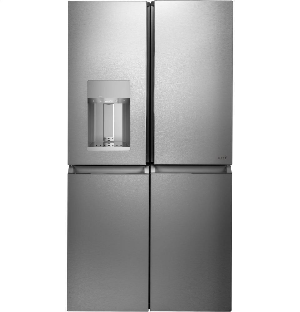 Cafe CQE28DM5NS5 Café Energy Star® 27.4 Cu. Ft. Smart Quad-Door Refrigerator In Platinum Glass