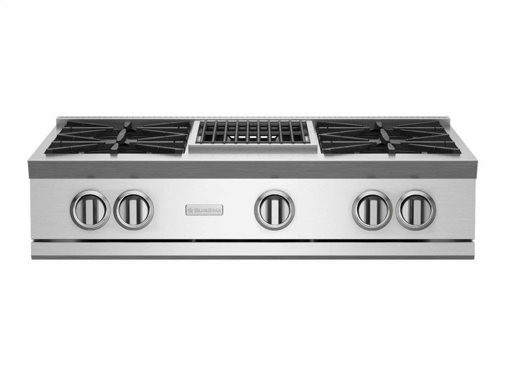 Bluestar RGTNB364CBV2 36" Rnb Rangetop With 12" Charbroiler