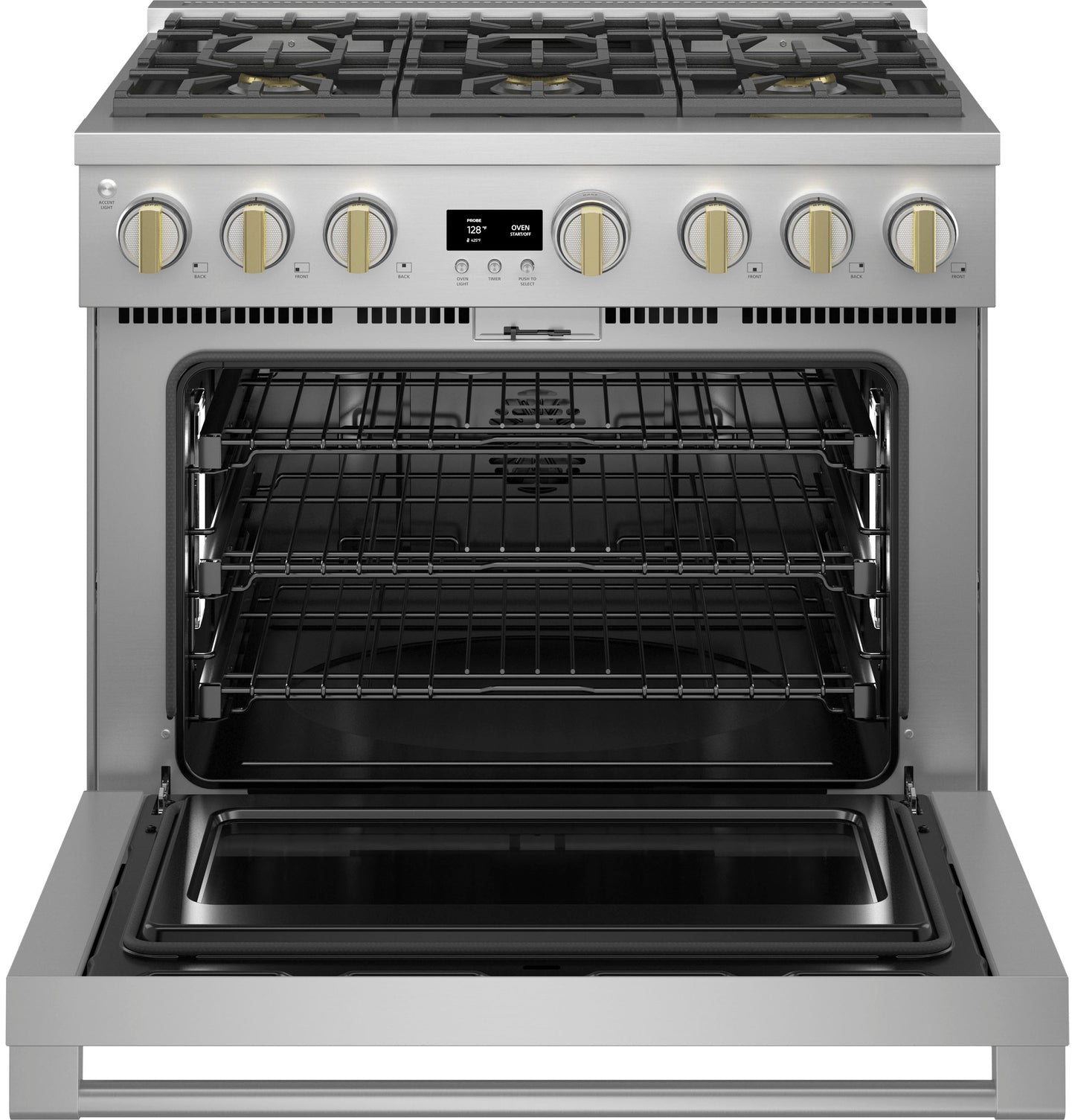 Monogram ZDP366NTSS Monogram 36" Dual-Fuel Professional Range With 6 Burners (Natural Gas)