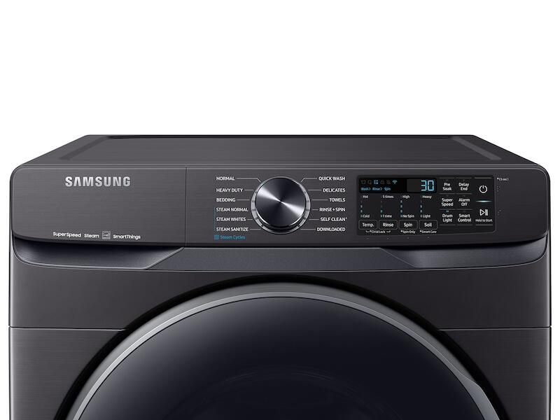 Samsung WF50A8500AV 5.0 Cu. Ft. Extra-Large Capacity Smart Front Load Washer With Super Speed Wash In Brushed Black