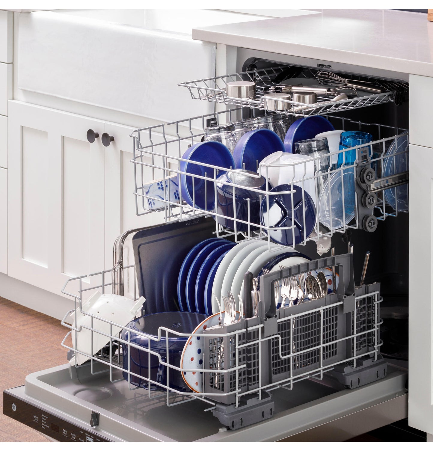 Ge Appliances GDP630PMRES Ge® Top Control With Plastic Interior Dishwasher With Sanitize Cycle & Dry Boost