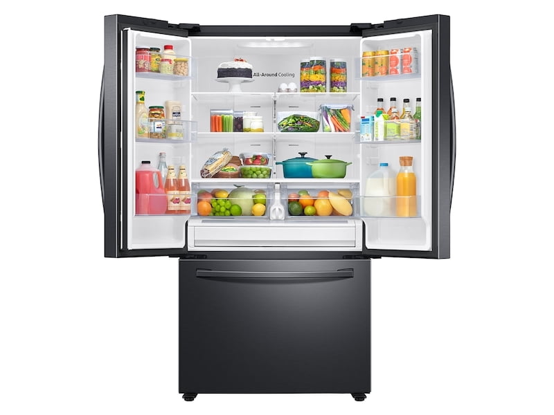 Samsung RF28T5F01SG 28 Cu. Ft. 3-Door French Door Refrigerator With Family Hub&#8482; In Black Stainless Steel