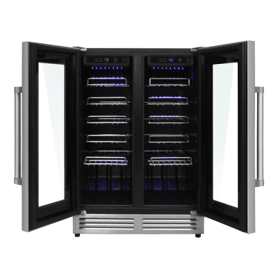 Thor Kitchen TWC2402 42 Bottle Dual Zone French Door Built-In Wine Cooler