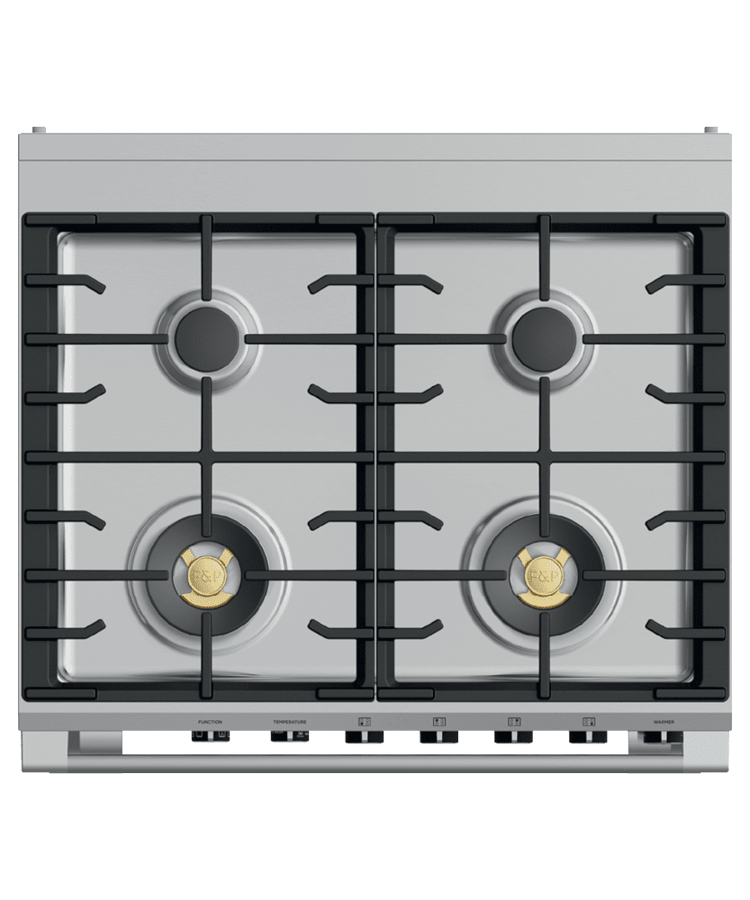 Fisher & Paykel OR30SCG6R1 Dual Fuel Range, 30", 4 Burners, Self-Cleaning