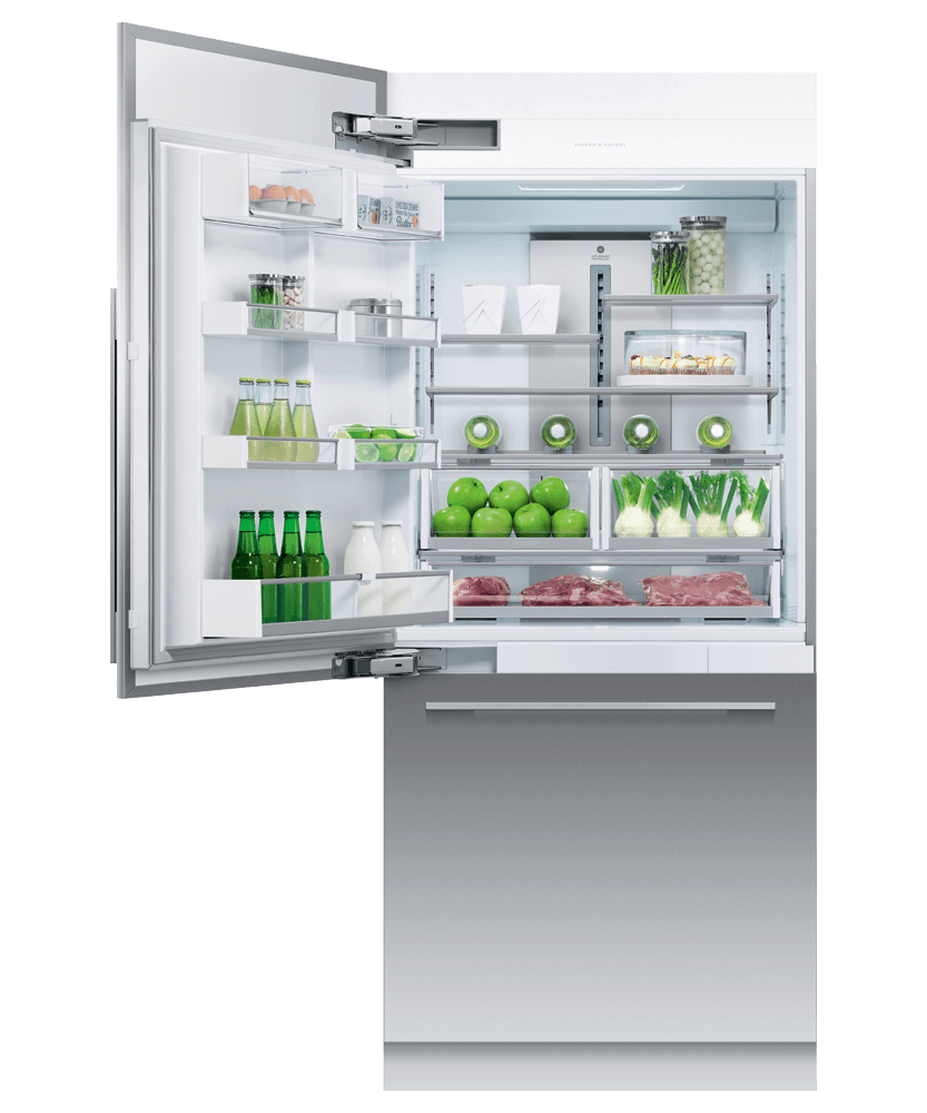 Fisher & Paykel RS36W80LJ1N Integrated Refrigerator Freezer, 36", Ice