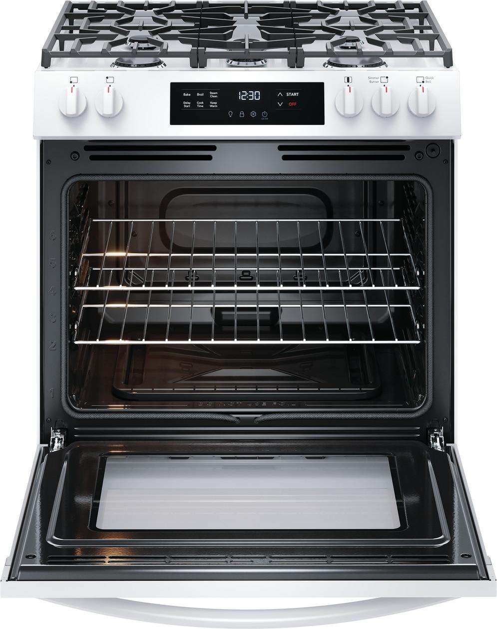 Frigidaire FCFG3062AW Frigidaire 30" Front Control Gas Range With Quick Boil