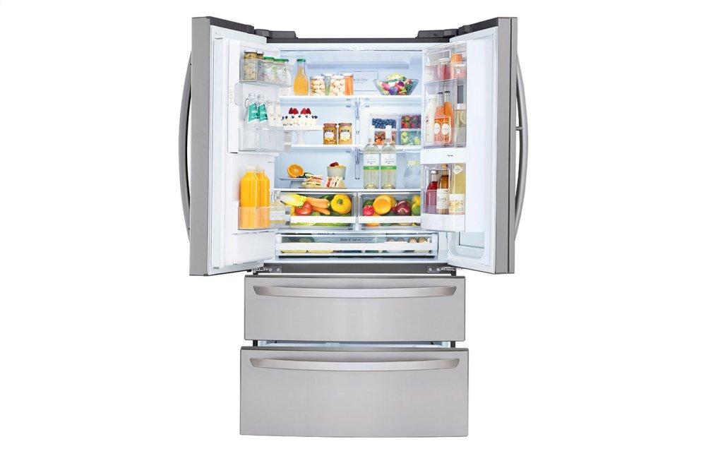 Lg LMXS28596S 28 Cu. Ft. Smart Wi-Fi Enabled Instaview&#8482; Door-In-Door® Refrigerator