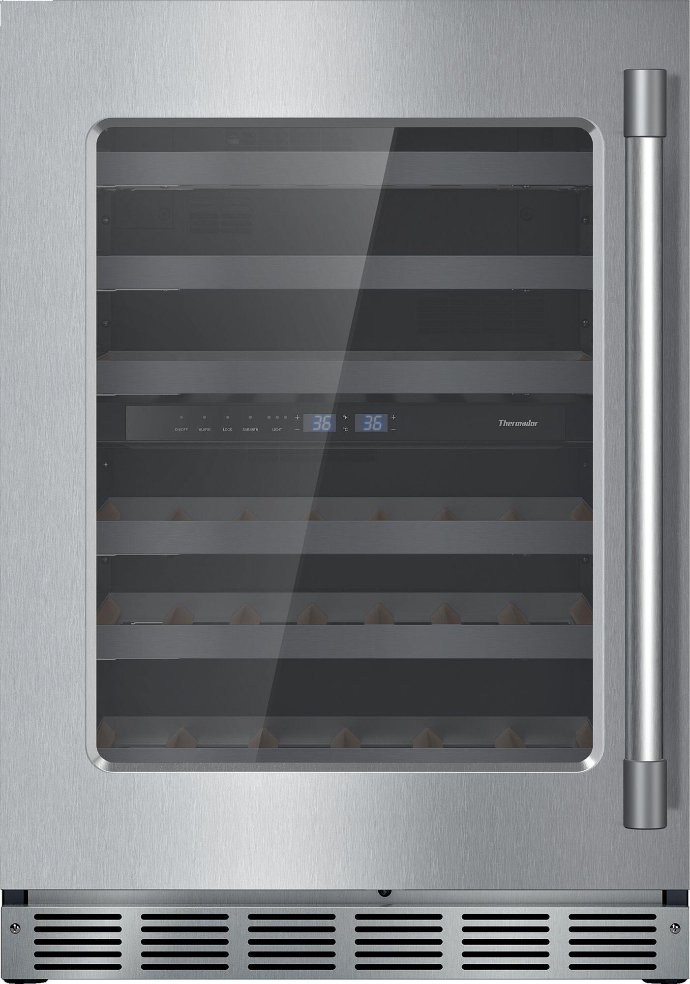 Thermador T24UW925LS Freedom® Wine Cooler With Glass Door 24'' Professional T24Uw925Ls