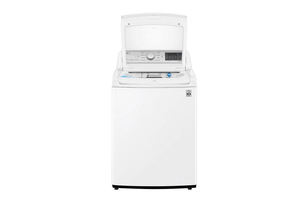 Lg WT7305CW 4.8 Cu. Ft. Mega Capacity Smart Wi-Fi Enabled Top Load Washer With Agitator And Turbowash3D&#8482; Technology