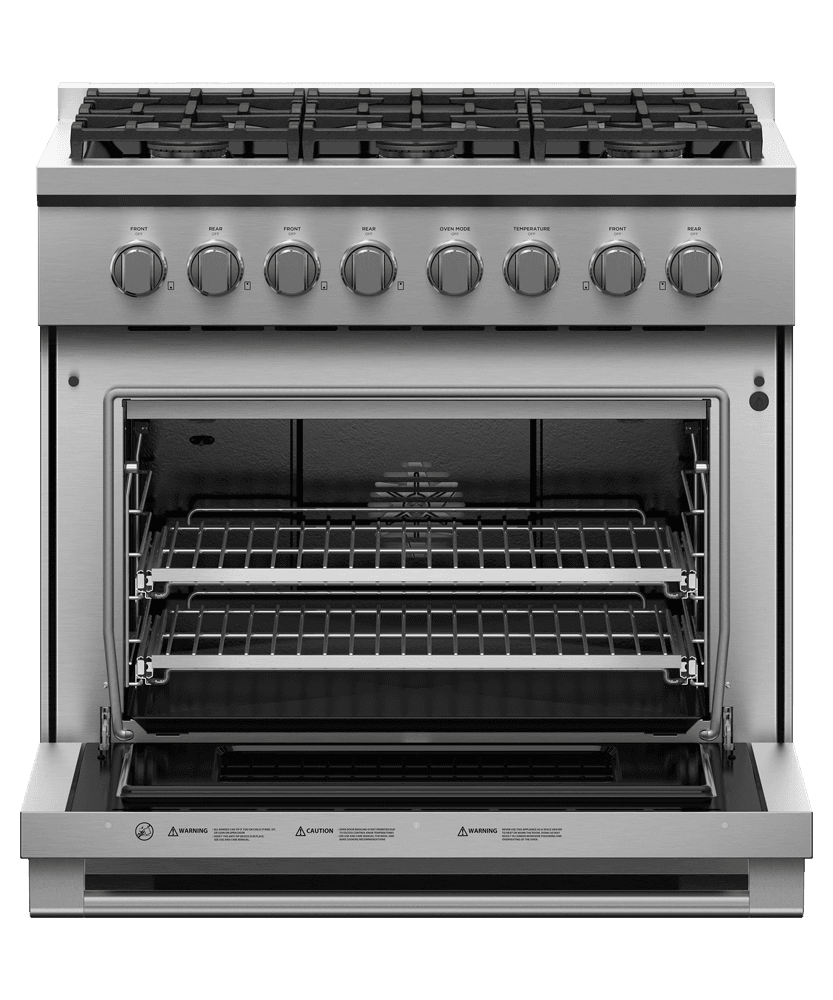 Fisher & Paykel RGV3366L Gas Range, 36", 6 Burners, Lpg