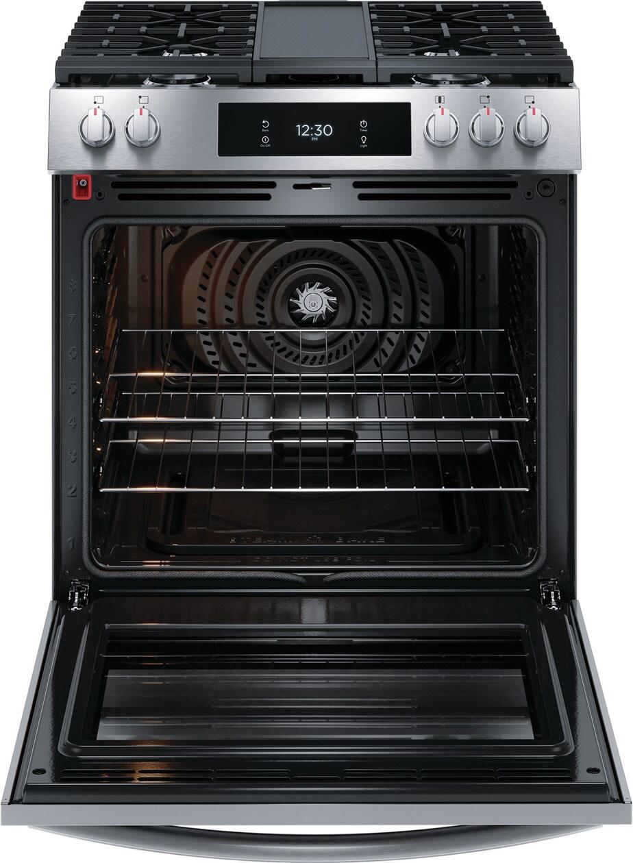 Frigidaire GCFG3060BF Frigidaire Gallery 30" Front Control Gas Range With Total Convection