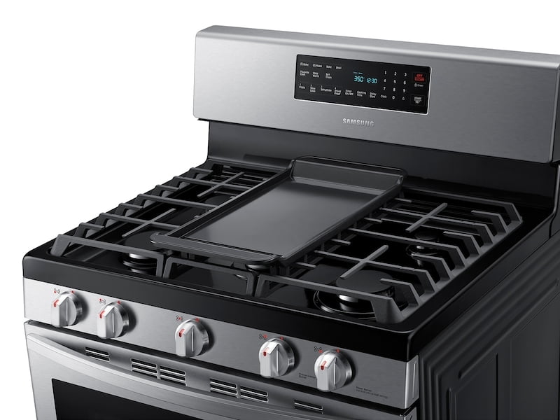 Samsung NX58T7511SS 5.8 Cu. Ft. Freestanding Gas Range With Air Fry And Convection In Stainless Steel